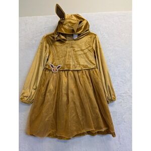 Pokemon Eevee Costume Dress Girls Size LG 10/12 Hooded Velour Tulle Sparkle
